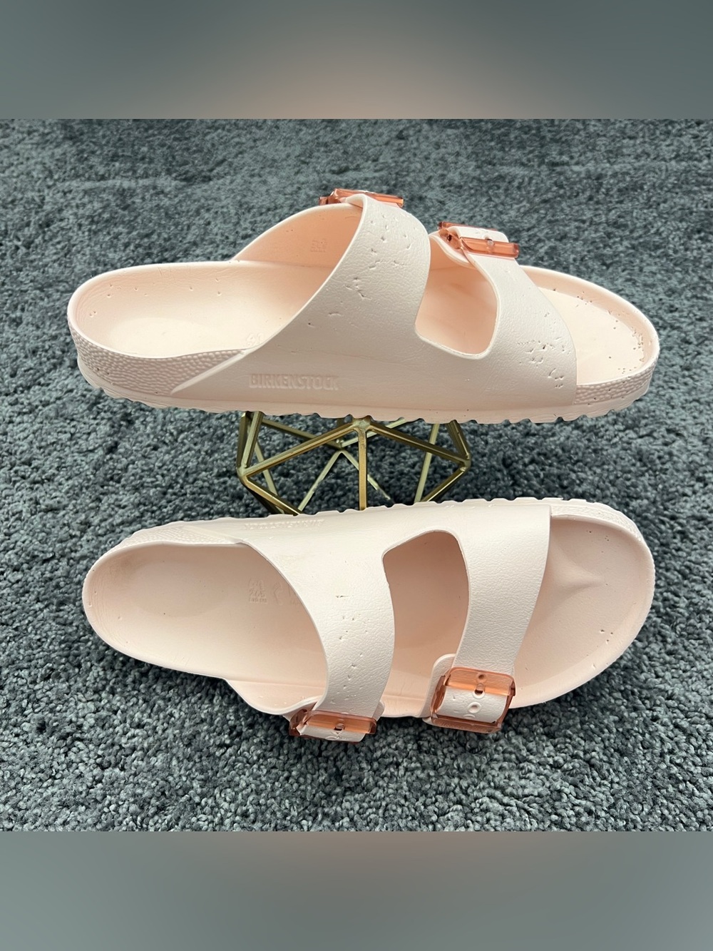 Birkenstock Arizona Stealth Buckle EVA Sandals Women's Size 41 L10 Light Rose